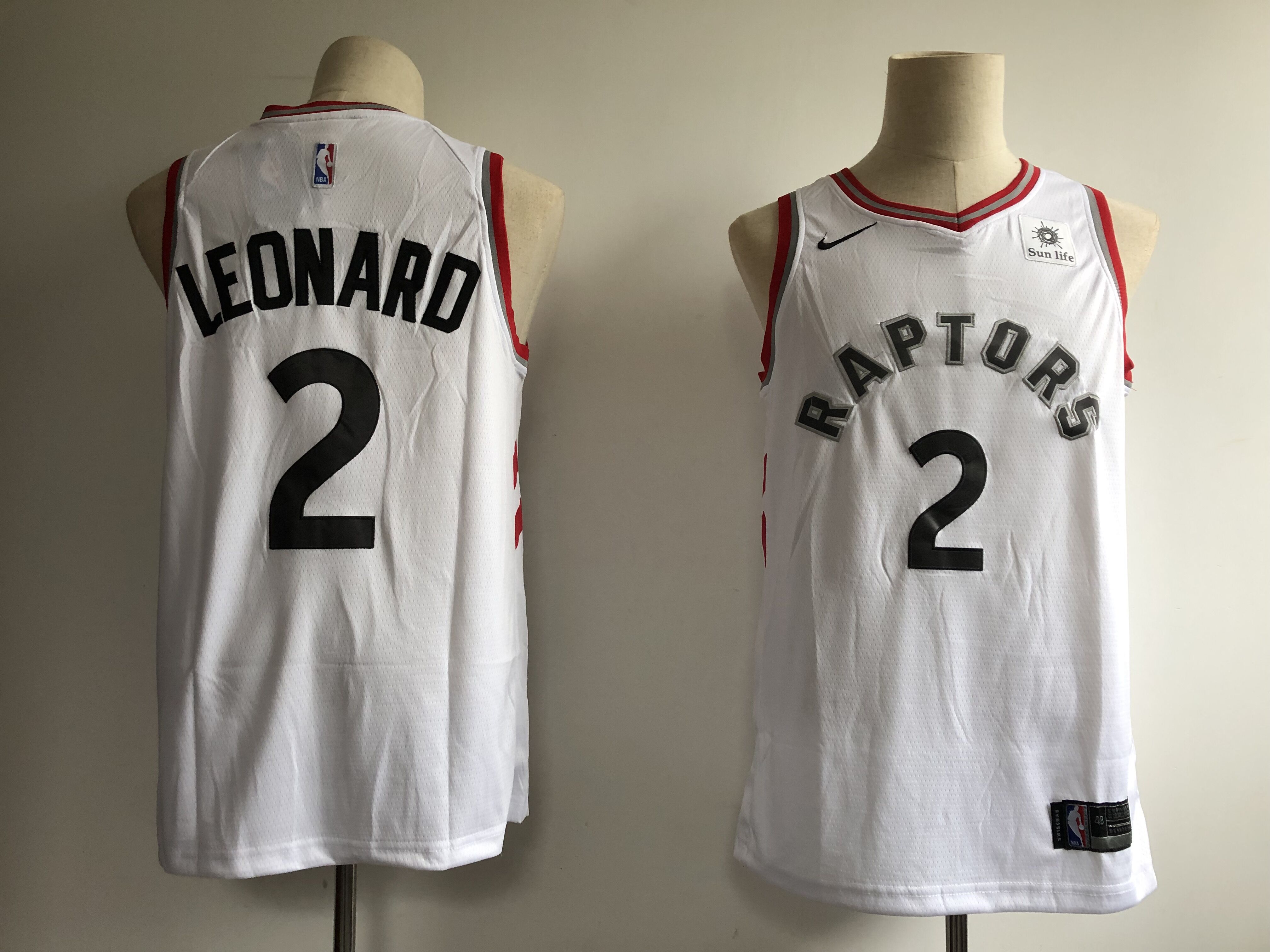 2019 Men Toronto Raptors 2 Leonard white Game NBA Nike Jerseys